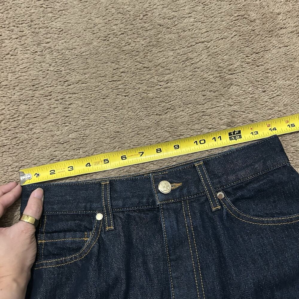 Ulla Johnson Denim Wide Leg Front & Back Seam Jeans Size 27 Dark Wash - Picture 7 of 10